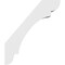 Ekena Millwork 5 1/2-in. W x 24-in. D x 28-in. H Olympic Architectural Grade PVC Knee Brace BRCP055X24X28OLY - alternate 6